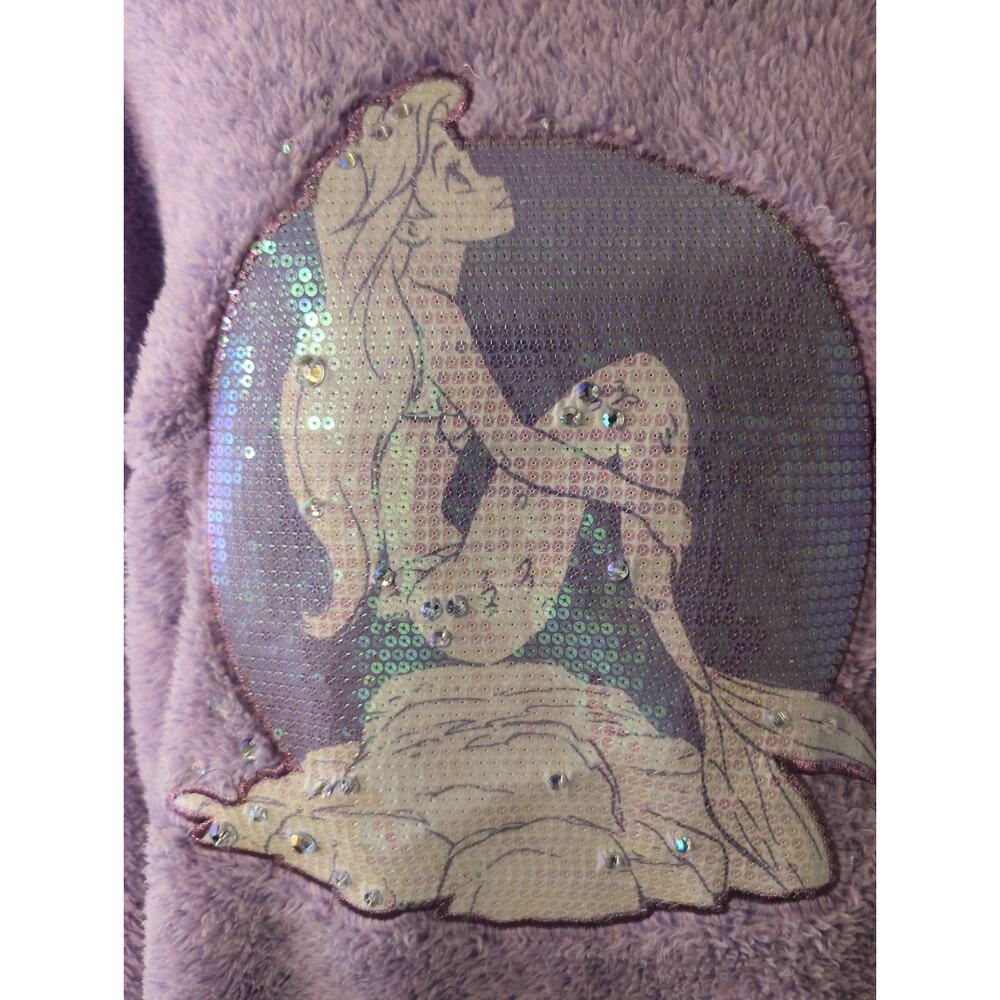 Disney Spirit Jersey Ariel Anniversary Sherpa Pullover L - Picture 2 of 8